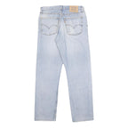LEVI'S 618 02 Mens Jeans Blue Regular Straight Denim Stone Wash W33 L34 Classic
