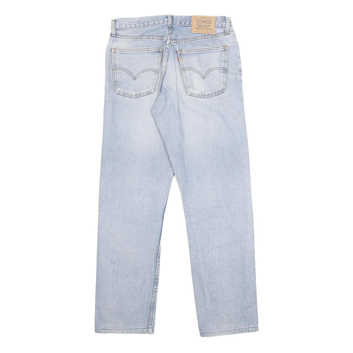 LEVI'S 618 02 Mens Jeans Blue Regular Straight Denim Stone Wash W33 L34 Classic