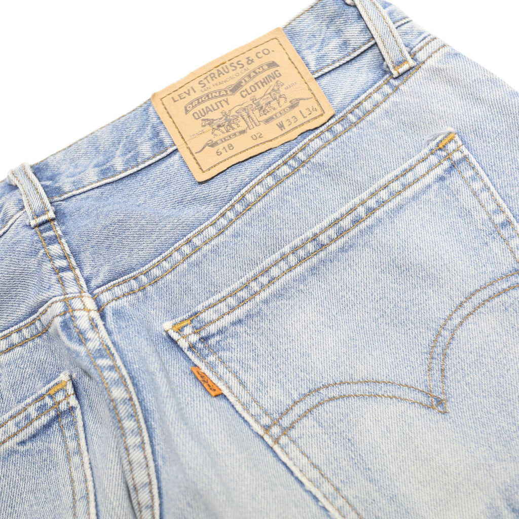 LEVI'S 618 02 Mens Jeans Blue Regular Straight Denim Stone Wash W33 L34 Classic