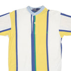POLO RALPH LAUREN Mens Yellow & White Striped Short Sleeve Polo Shirt S Cotton