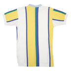 POLO RALPH LAUREN Mens Yellow & White Striped Short Sleeve Polo Shirt S Cotton