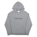 CALVIN KLEIN Womens Grey Hoodie XS Cotton Blend Casual Pullover Sweatshirt