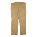 CARHARTT Mens Regular Fit Beige Cotton Blend Zip Trousers W40 L30 Workwear