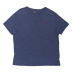 POLO RALPH LAUREN Mens Blue Graphic T-Shirt L Short Sleeve Crew Neck Classic