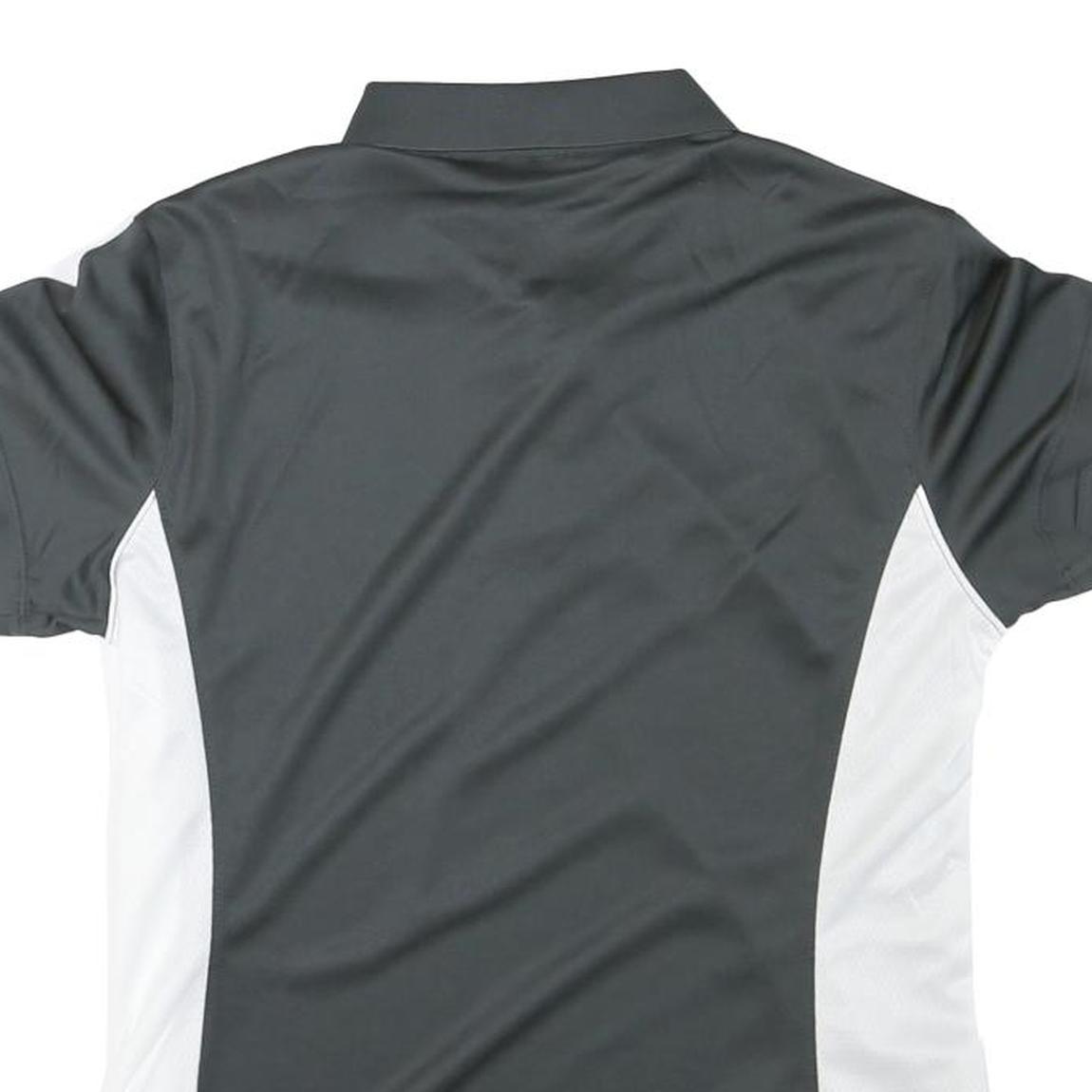 NIKE Womens Black & White Short Sleeve Plain M Performance Golf Polo Shirt