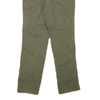 LEVI'S Womens Cotton Blend Green Regular Straight Trousers W27 L25 Button