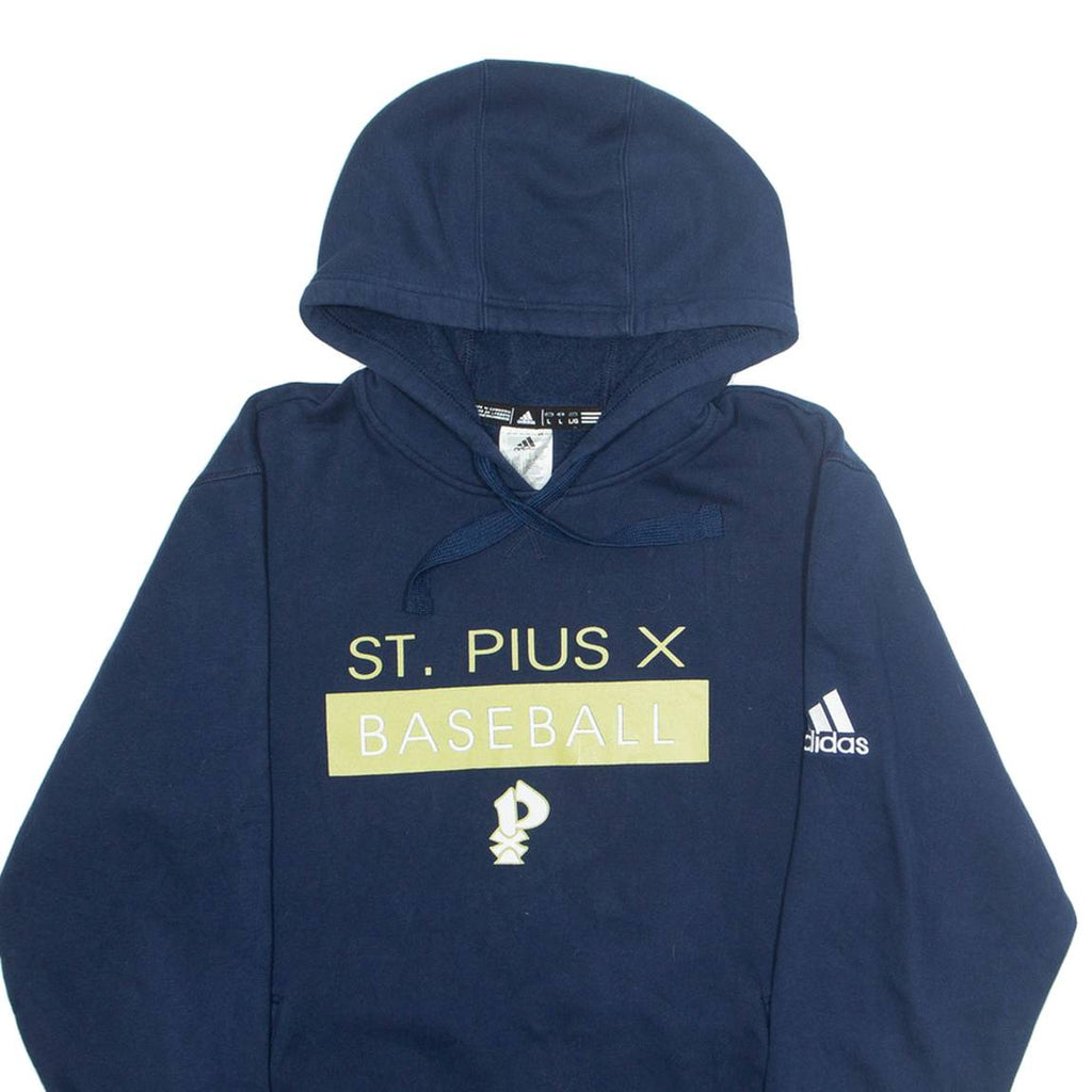 ADIDAS Mens Blue Hoodie L