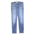 TOMMY JEANS Mens Slim Blue Denim Medium Wash Jeans W32 L32 Zip Slim Fit Pockets