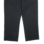 DICKIES Womens Polyester Blend Classic Black Trousers W40 L30 Straight Zip