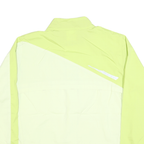 NEW BALANCE Womens Yellow & Cream Running Jacket XL Polyester Blend Zip