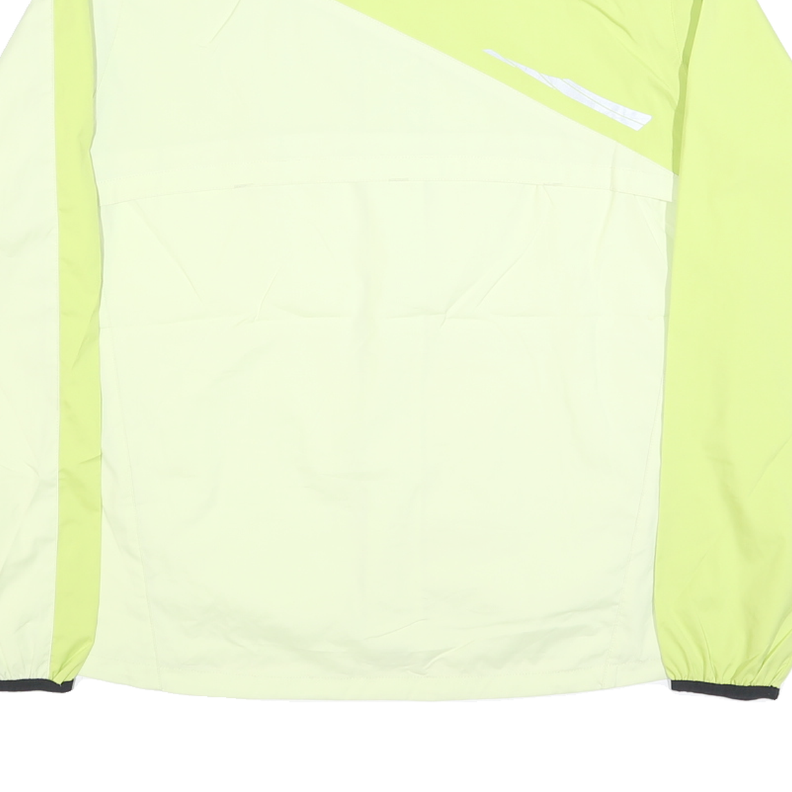 NEW BALANCE Womens Yellow & Cream Running Jacket XL Polyester Blend Zip