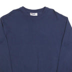 FILA Mens Navy Crew Neck M Cotton Blend Logo Print Sweatshirt Pullover