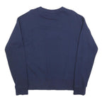 FILA Mens Navy Crew Neck M Cotton Blend Logo Print Sweatshirt Pullover
