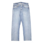 LEVI'S 501 Mens Jeans Blue Regular Straight Denim Light W34 L29 Classic Button