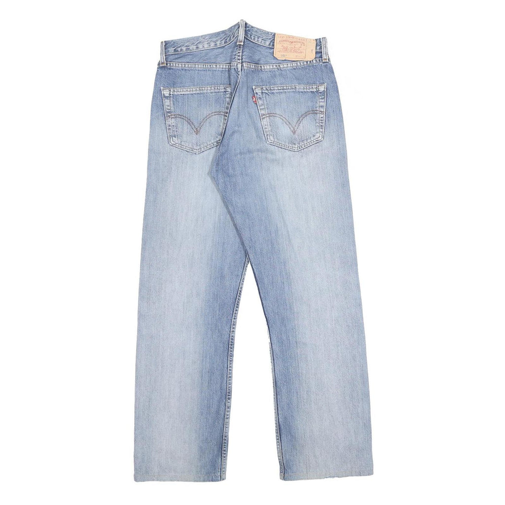 LEVI'S 501 Mens Jeans Blue Regular Straight Denim Light W34 L29 Classic Button