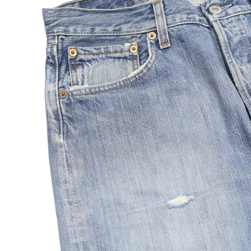 LEVI'S 501 Mens Jeans Blue Regular Straight Denim Light W34 L29 Classic Button