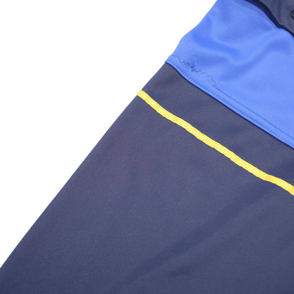 CAMPAGNOLO Mens Blue & Navy Track Jacket L Polyester Colourblock Zip Long Sleeve