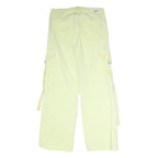 LOVE GEN Womens Relaxed Light Yellow Cargo Trousers W31 L30 Casual Cotton Blend