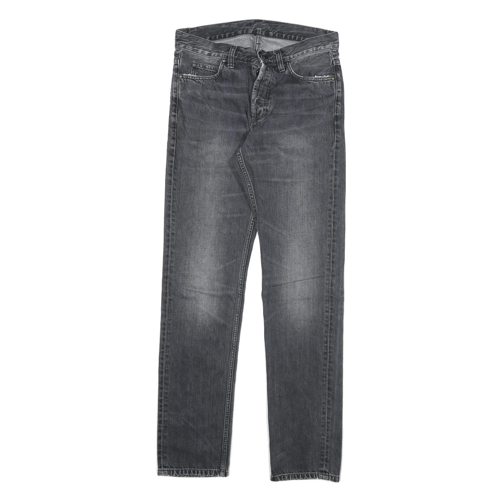 CARHARTT Mens Regular Fit Blue Denim Jeans W29 L32 Button Closure Classic Style