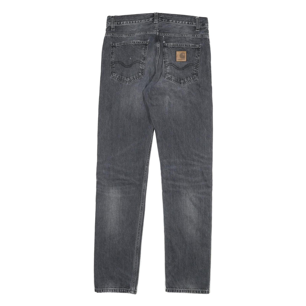 CARHARTT Mens Regular Fit Blue Denim Jeans W29 L32 Button Closure Classic Style