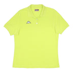 KAPPA Womens Yellow Short Sleeve Plain Cotton Polo Shirt 3XL Casual Summer