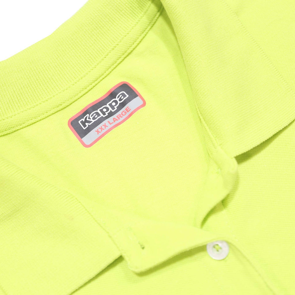 KAPPA Womens Yellow Short Sleeve Plain Cotton Polo Shirt 3XL Casual Summer