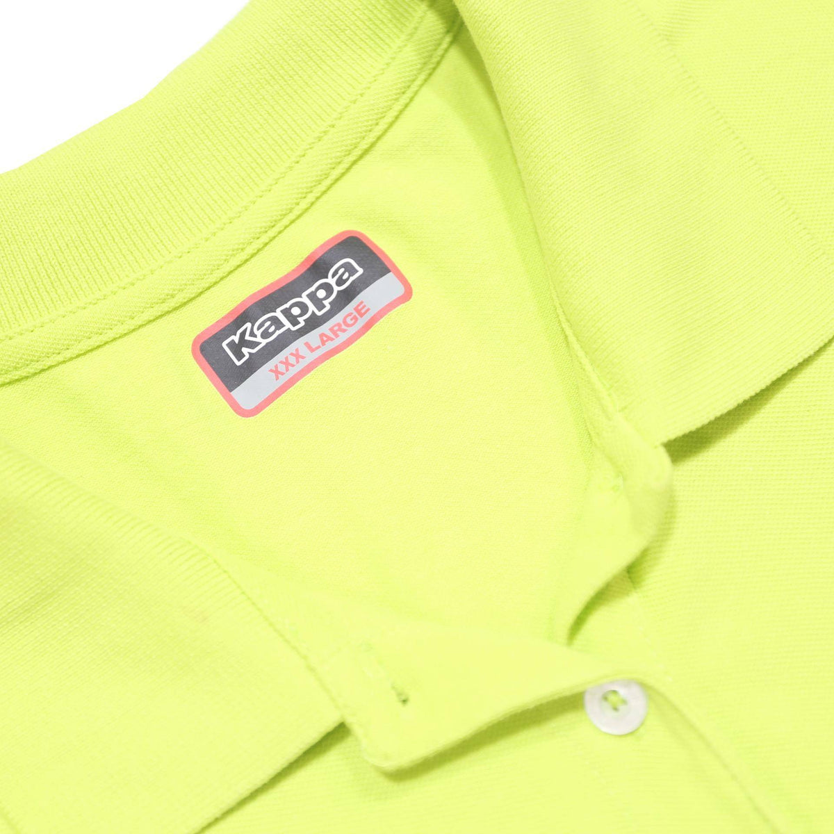 KAPPA Womens Yellow Short Sleeve Plain Cotton Polo Shirt 3XL Casual Summer