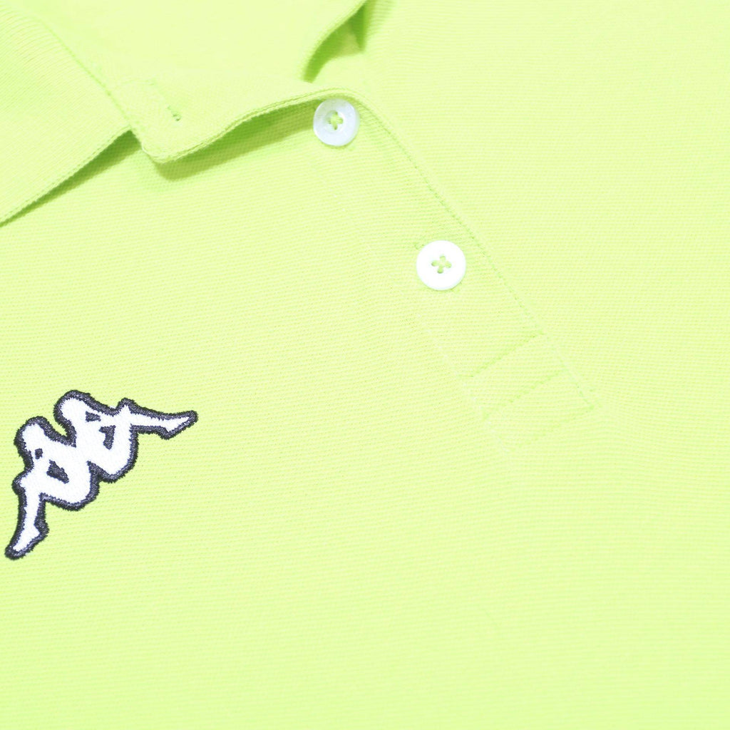 KAPPA Womens Yellow Short Sleeve Plain Cotton Polo Shirt 3XL Casual Summer