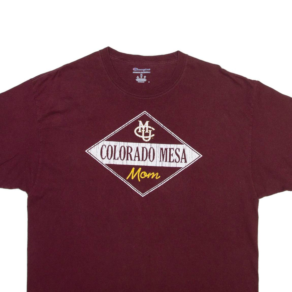 CHAMPION Colorado Mesa University Mens T-Shirt Maroon XL