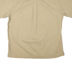 TIMBERLAND Mens Beige Cotton Blend Shirt XL Casual Short Sleeve Buttons