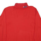 FILA Mens Red Long Sleeve T-Shirt L High Neck Cotton Casual Sportswear