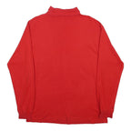 FILA Mens Red Long Sleeve T-Shirt L High Neck Cotton Casual Sportswear