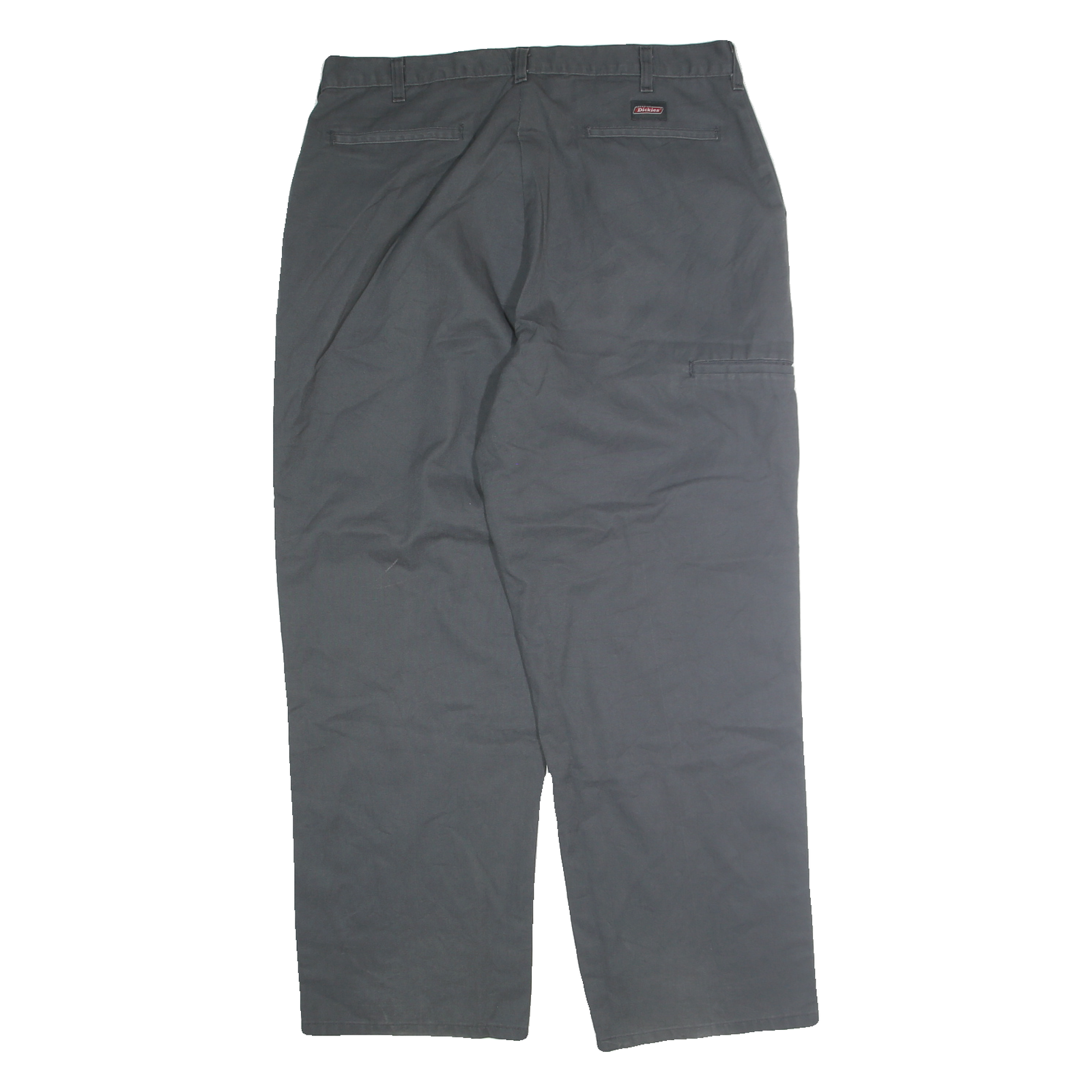 DICKIES Mens Regular Fit Cotton Black Workwear Trousers W36 L32 Casual Durable