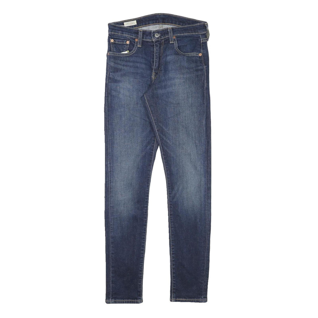 LEVI'S Womens Slim Blue Denim Dark Jeans W28 L30 Zip Cotton Blend