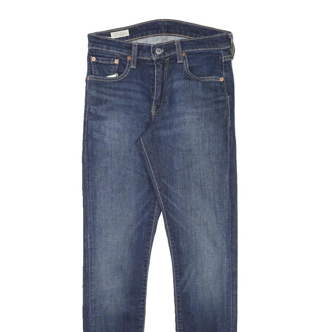 LEVI'S Womens Slim Blue Denim Dark Jeans W28 L30 Zip Cotton Blend