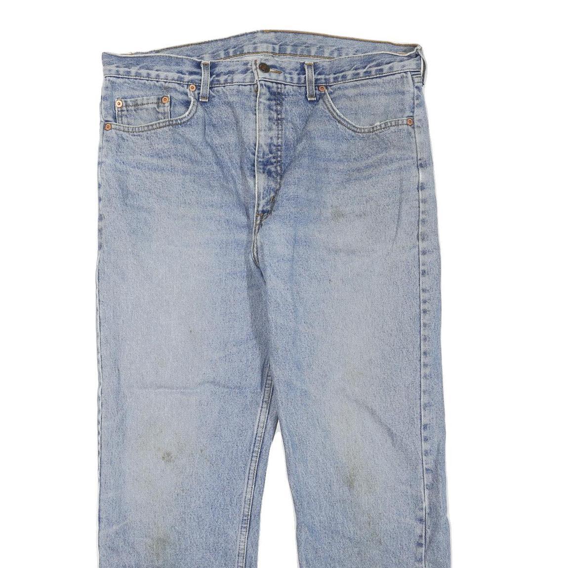 LEVI'S Mens Jeans Blue Regular Straight Denim Medium W36 L29 Classic Zip