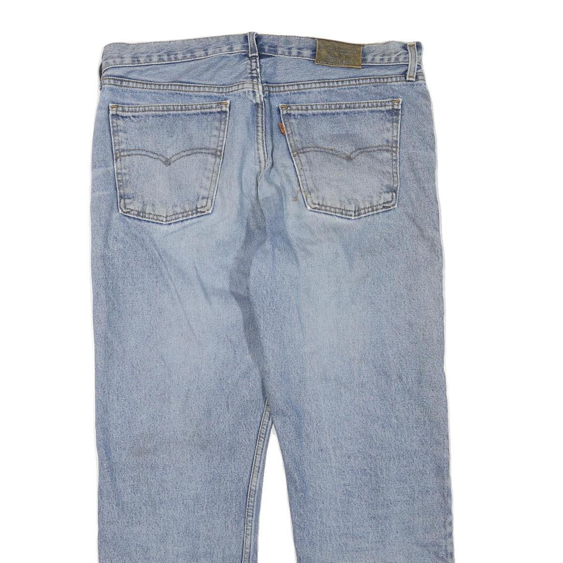 LEVI'S Mens Jeans Blue Regular Straight Denim Medium W36 L29 Classic Zip