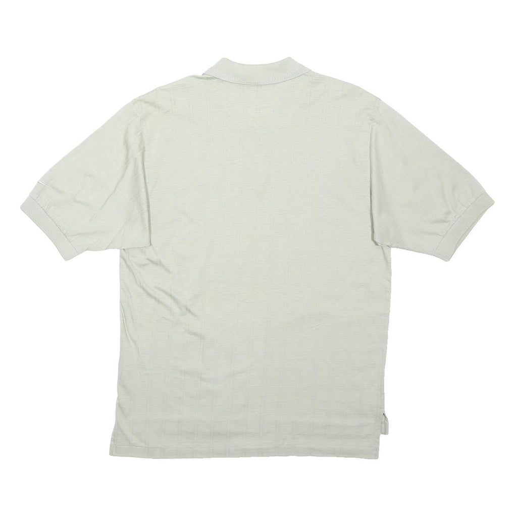 NIKE Mens White Cotton Polo Shirt S Short Sleeve Plain Casual Summer