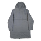ELLESSE Womens Grey Long Sleeve Puffer Jacket UK 10 Polyester Blend Hood