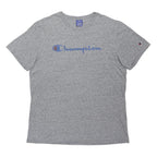 CHAMPION Mens Grey Cotton Blend Graphic T-Shirt XL Short Sleeve Crew Neck Casual
