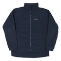 BERGHAUS Womens Navy Blue Jacket M Polyester Blend Plain Full Zip Outdoor Wear