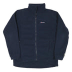 BERGHAUS Womens Navy Blue Jacket M Polyester Blend Plain Full Zip Outdoor Wear