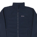 BERGHAUS Womens Navy Blue Jacket M Polyester Blend Plain Full Zip Outdoor Wear