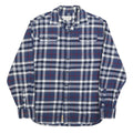 JACHS Mens Blue & Red Plaid Shirt M Cotton Blend Casual Button Down