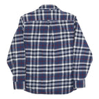 JACHS Mens Blue & Red Plaid Shirt M Cotton Blend Casual Button Down