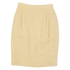 Womens Pencil Skirt Beige Knee Length Chevron S