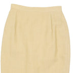 Womens Pencil Skirt Beige Knee Length Chevron S