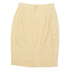 Womens Pencil Skirt Beige Knee Length Chevron S