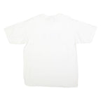 Mens White USA Graphic T-Shirt L Short Sleeve Crew Neck Cotton Blend Casual