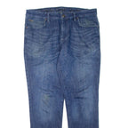 CALVIN KLEIN JEANS Womens Jeans Blue Regular Tapered Stone Wash W34 L31